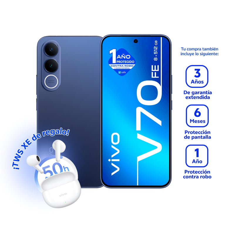 Kit V70 FE 512GB + Audífonos Buds