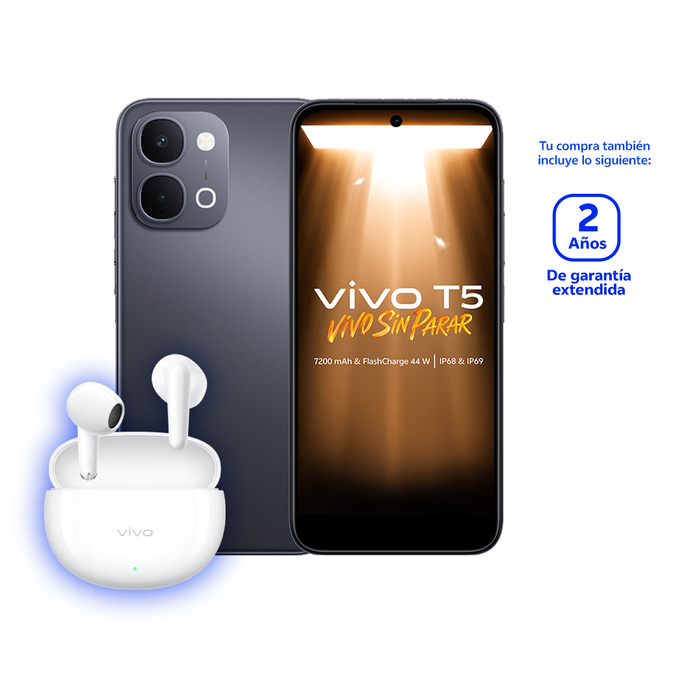 ¡Nuevo! vivo T5 4G + Audifonos Air3